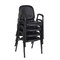 Ace Regency Ace Vinyl Guest Stacking Chair with Arms (4 pack)- Black 2125LBK4PK - alternate 1
